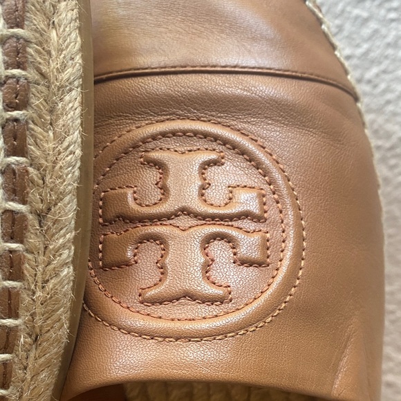 Tory Burch Brown Leather Espadrilles - Picture 3 of 4